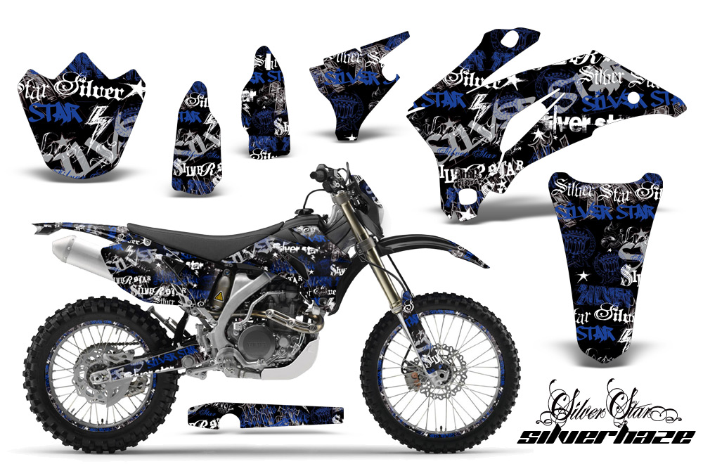 Yamaha WR250F WR450F 07-11 Graphics Kit SSSH BLB NPs